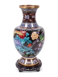 A Cloisonné Vase with Stand