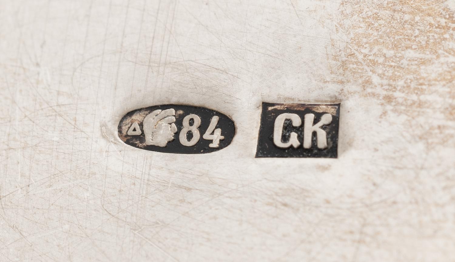 Three Russian Enameled Silver Articles