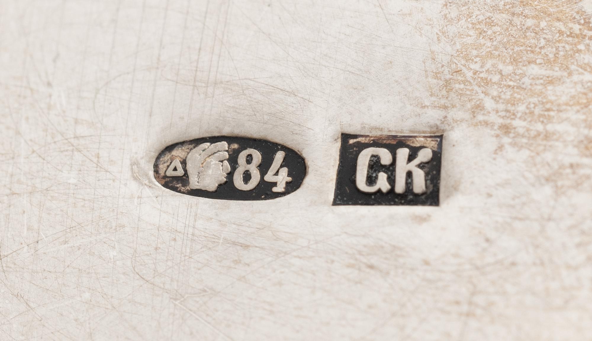 Three Russian Enameled Silver Articles