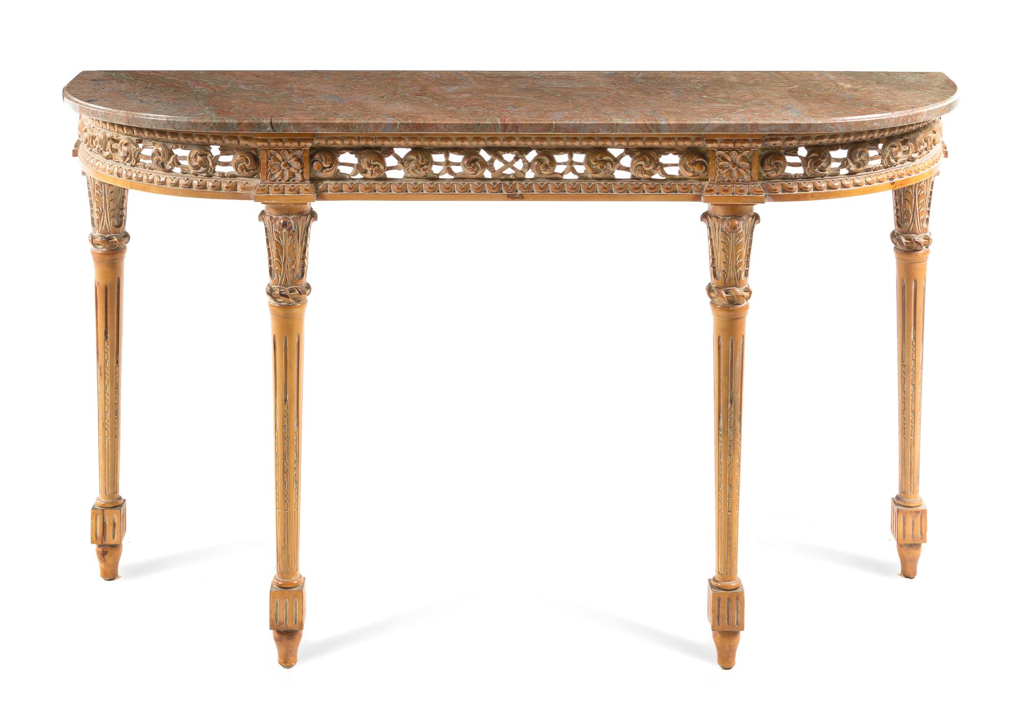 A Louis XVI Style Console Table, Trouvailles — SECOND HALF 20TH CENTURY