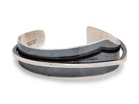 A Sterling Silver Cuff Bracelet, Ed Wiener,