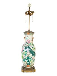 A Large Pair of Chinese Export Molded Porcelain Table Vases — 19th/20th Century