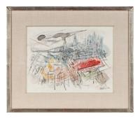 From New York Hospital (a double sided work), 1951