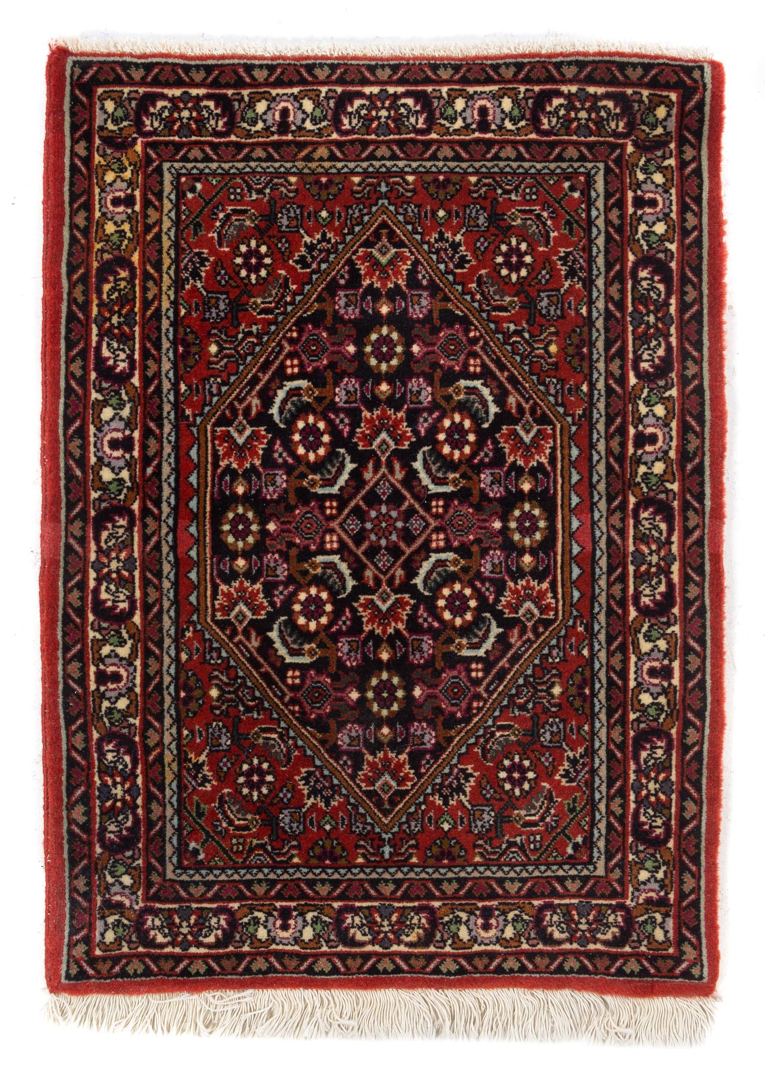 A Bidjar Wool Rug 2 feet 3 inches x 1 foot 8 inches. — SECOND HALF 20TH CENTURY