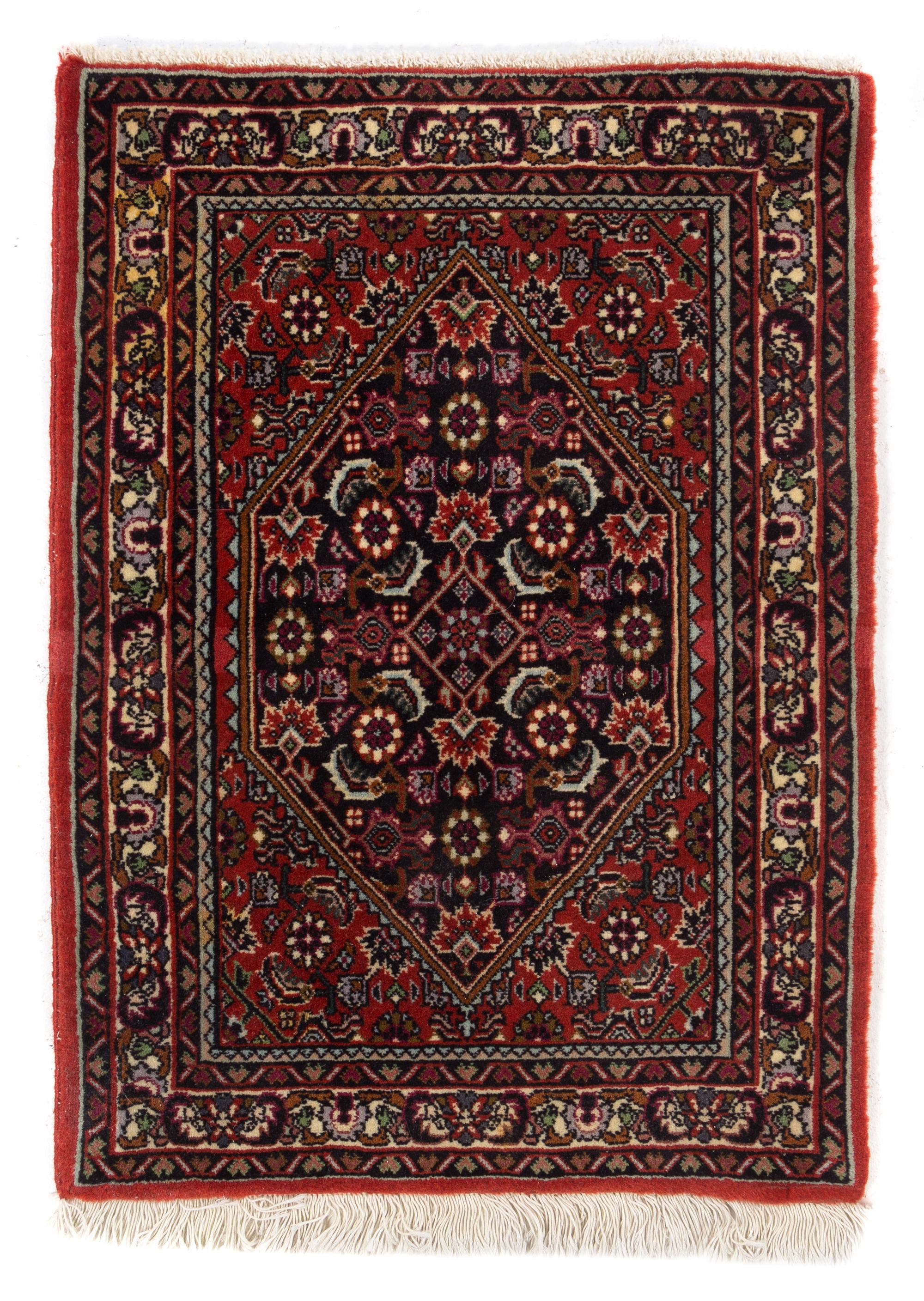 A Bidjar Wool Rug 2 feet 3 inches x 1 foot 8 inches. — SECOND HALF 20TH CENTURY