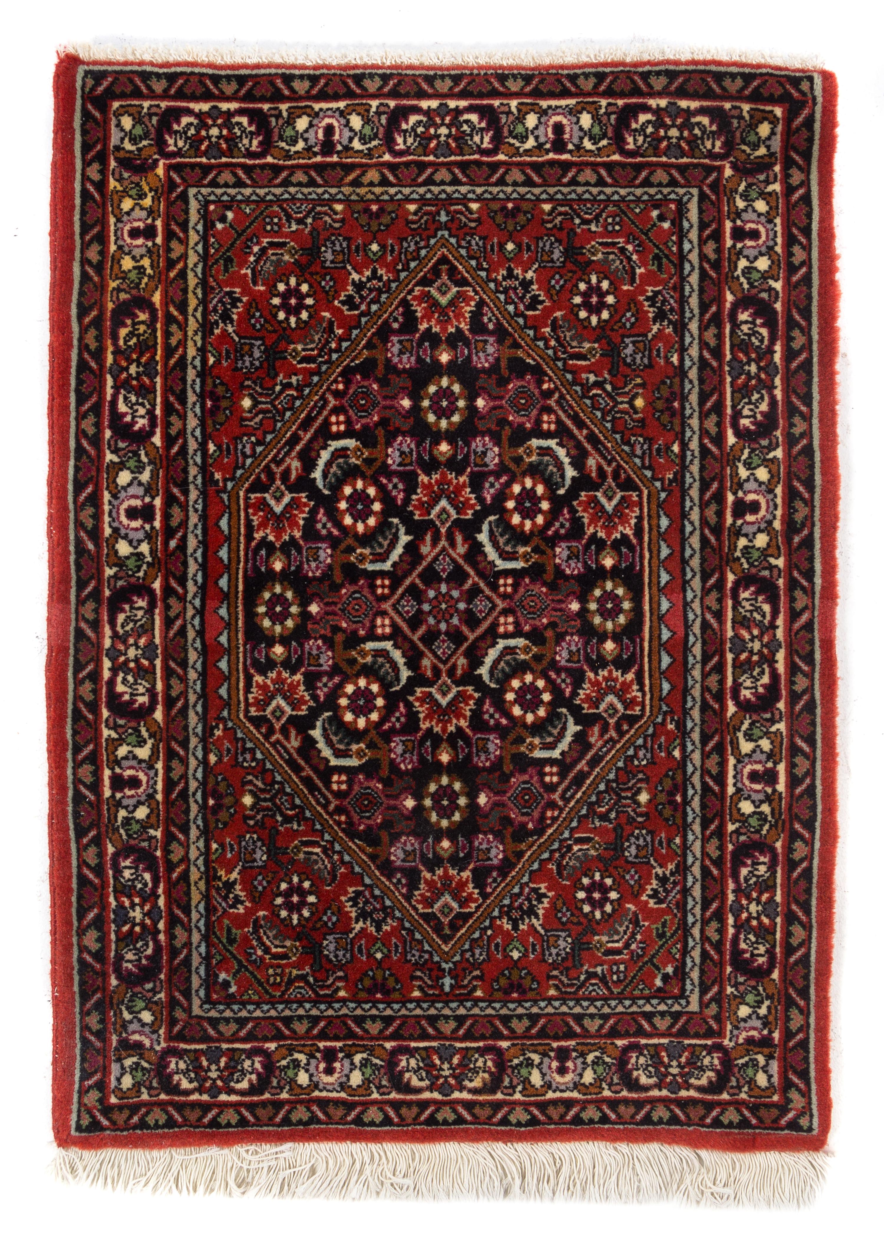 A Bidjar Wool Rug 2 feet 3 inches x 1 foot 8 inches. — SECOND HALF 20TH CENTURY