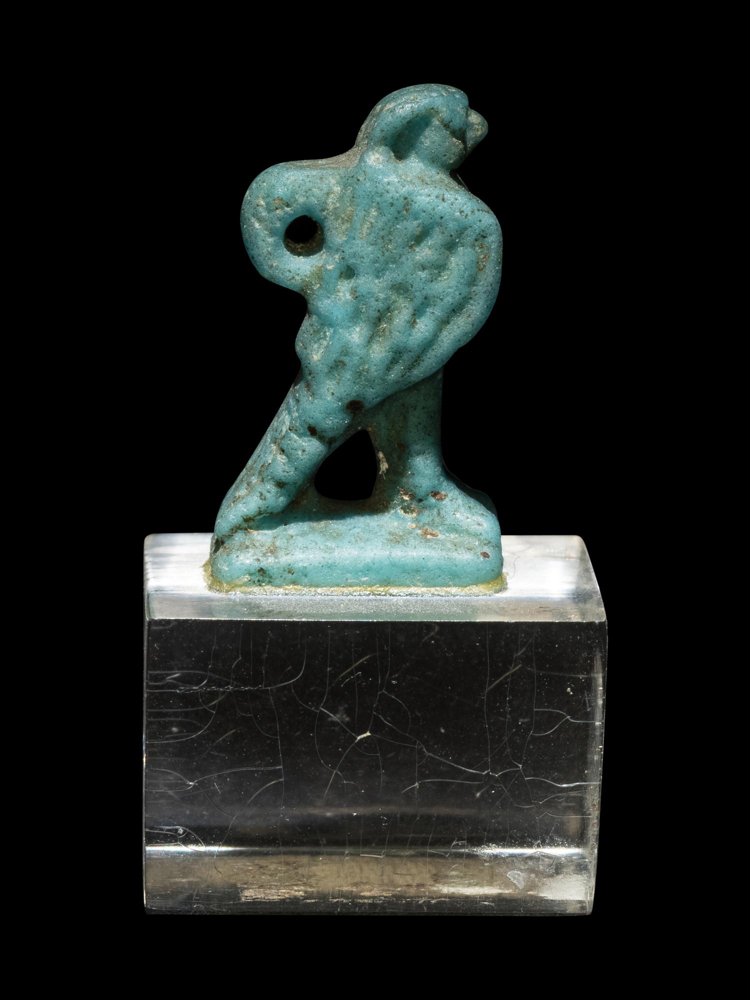 An Egyptian Faience Falcon
