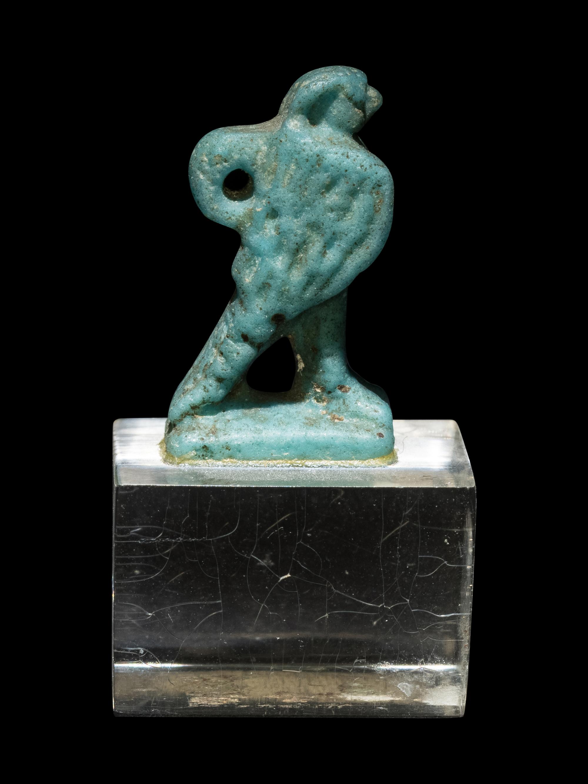 An Egyptian Faience Falcon
