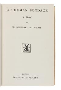 MAUGHAM, W. Somerset (1874-1965). Of Human Bondage. A Novel . London: William Heinemann, 1915.