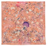 A Large Japanese Embroidered Silk Panel