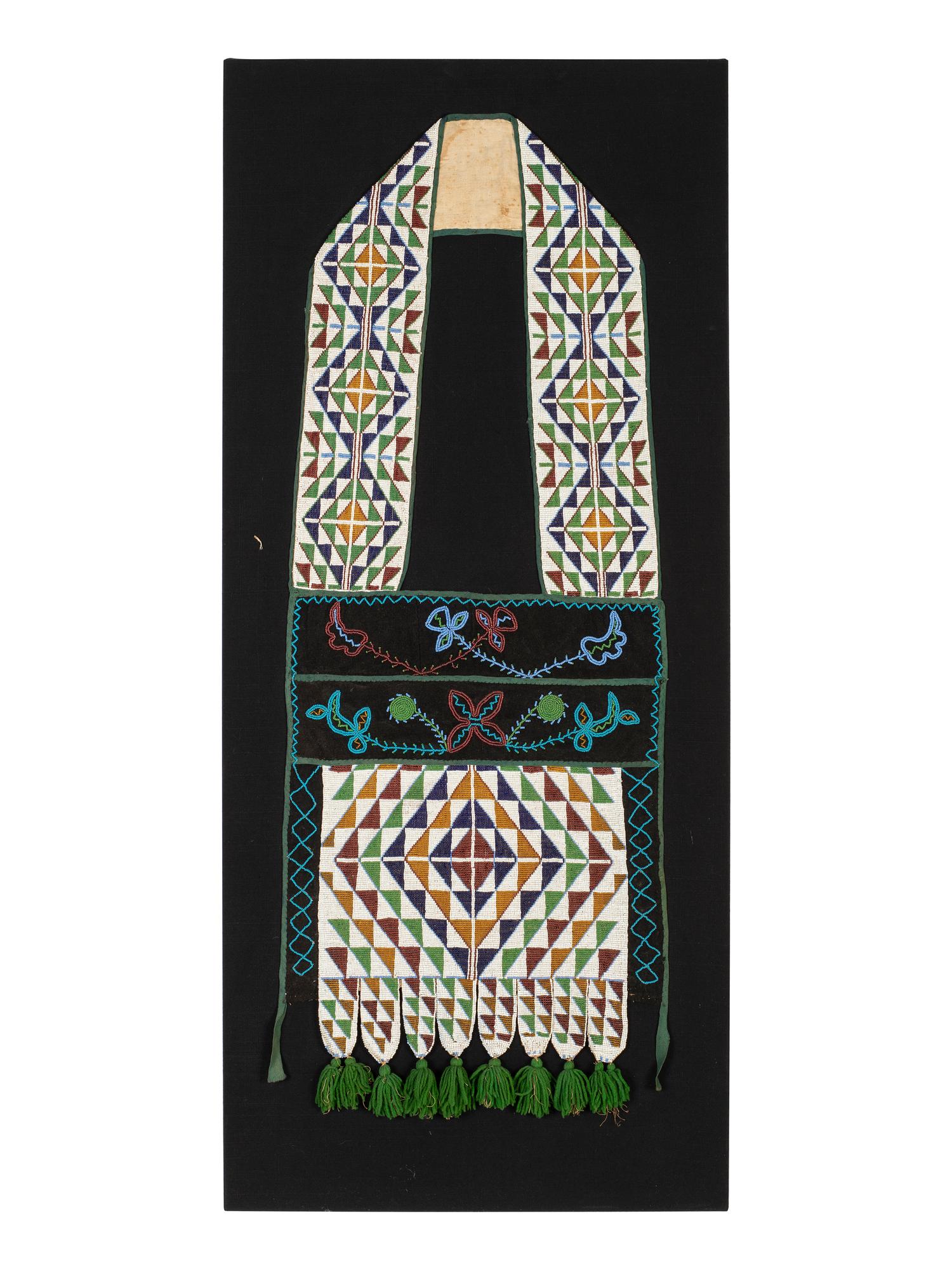 Potawatomi Loom Beaded Bandolier Bag