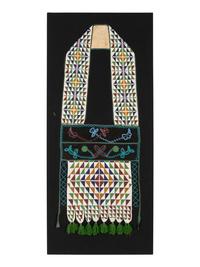 Potawatomi Loom Beaded Bandolier Bag