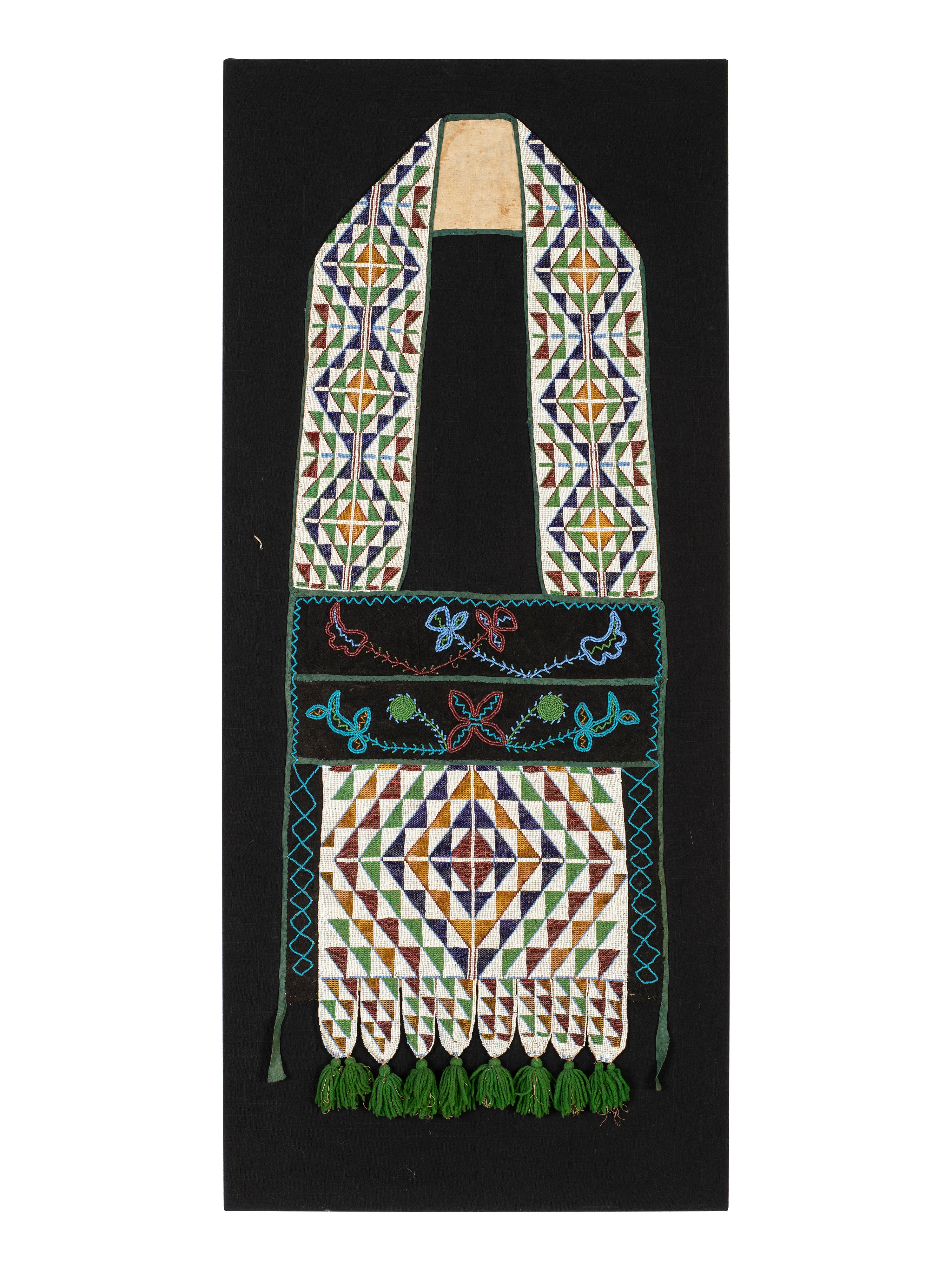 Potawatomi Loom Beaded Bandolier Bag