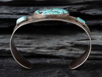 Navajo Silver and Turquoise Cuff Bracelet
