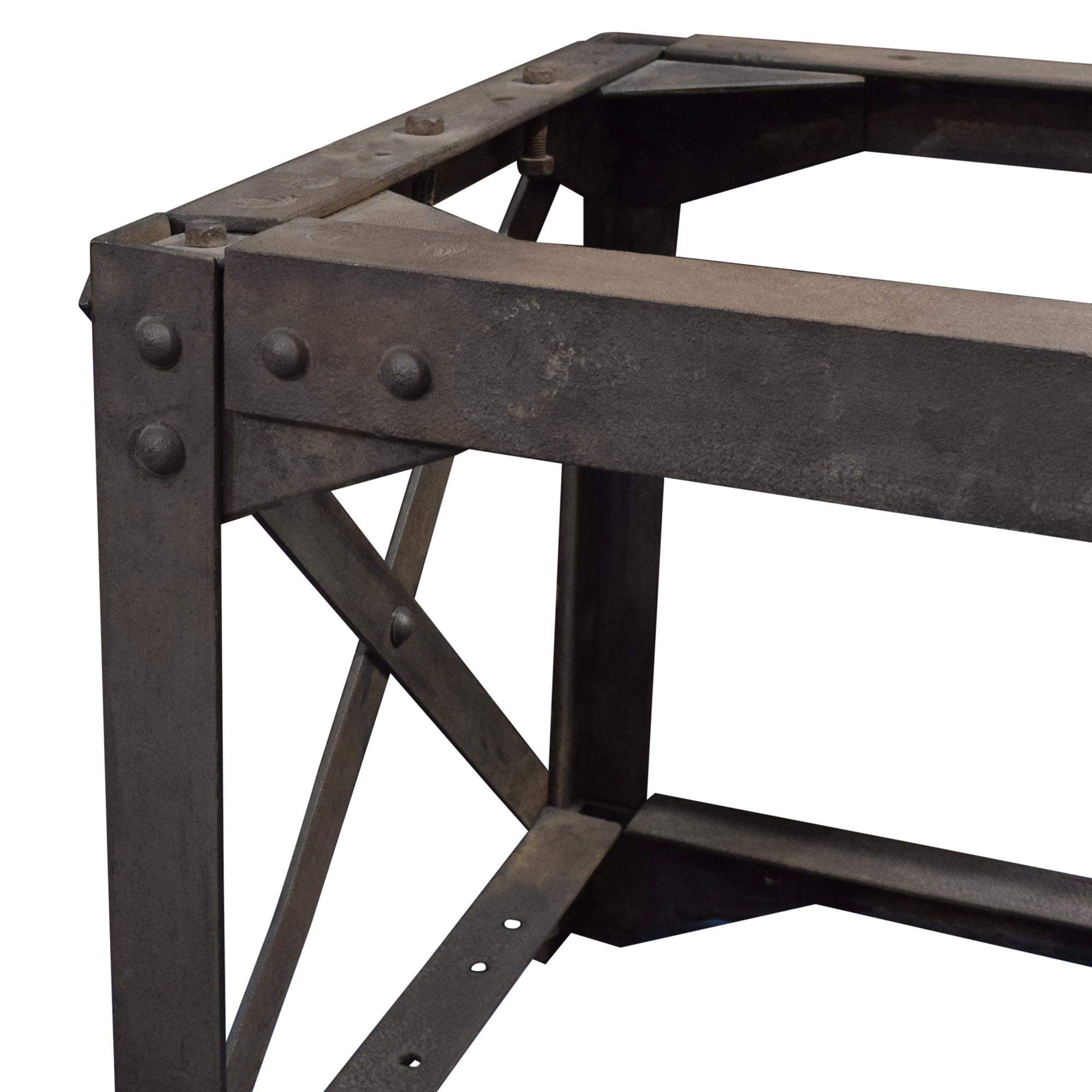 An American Industrial Table Base, Bethlehem Steel Co. 84" W x 29" D x 30.75" H — United States, 20th Century
