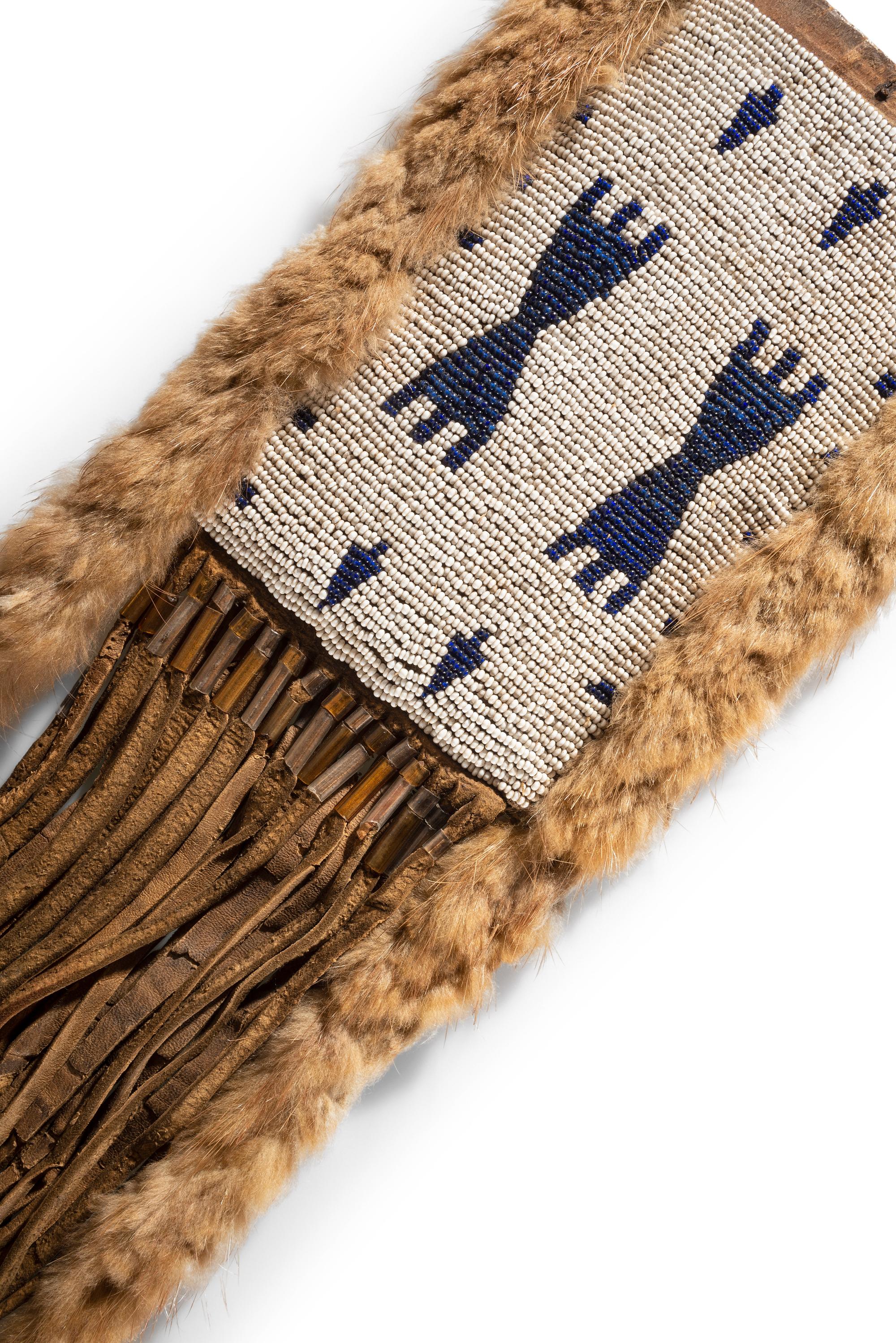 Blackfeet Beaded Mirror Bag