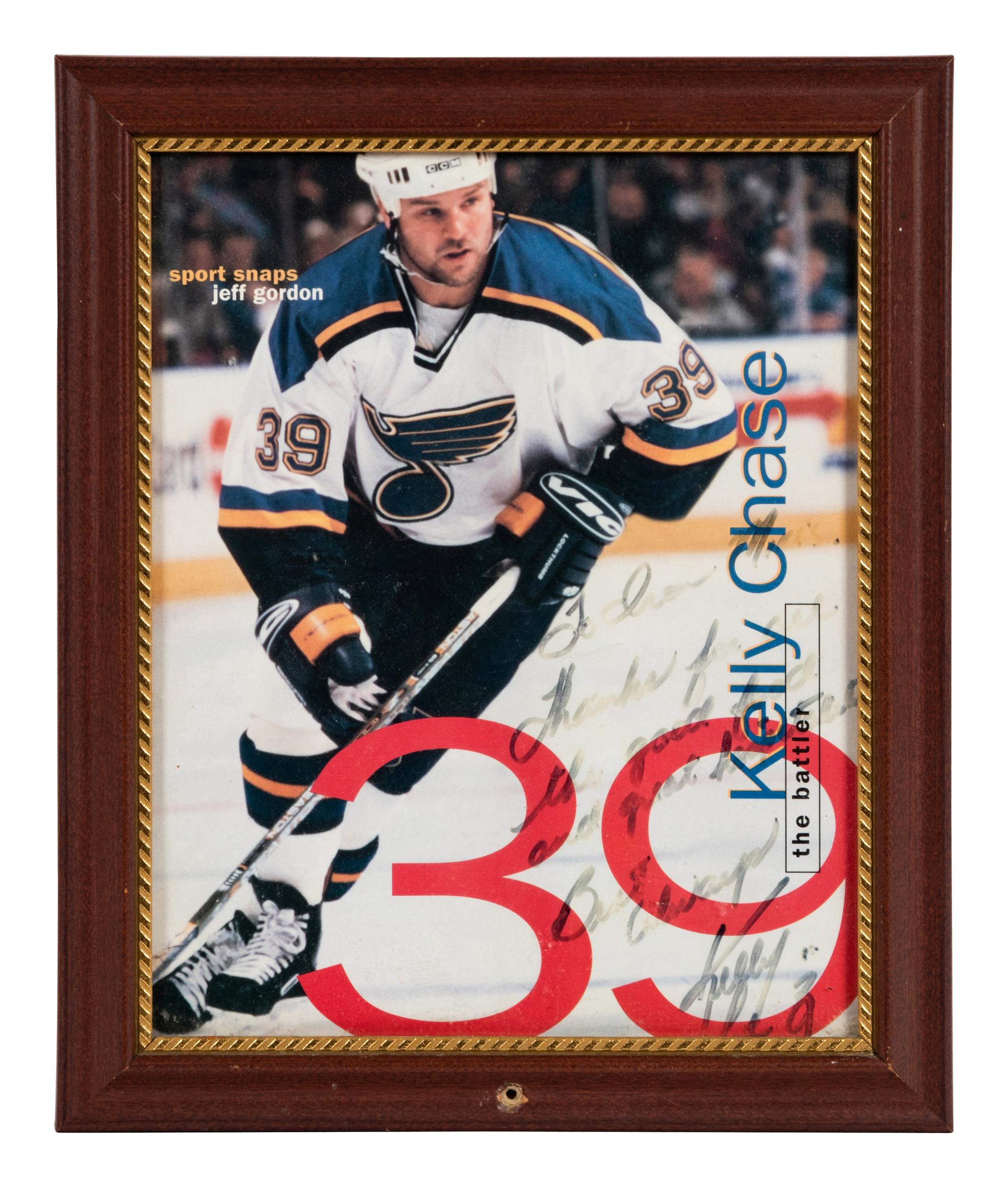 A Group of Six Photographs of Various Hockey Players Formerly Displayed at Mike Ditka’s Restaurant