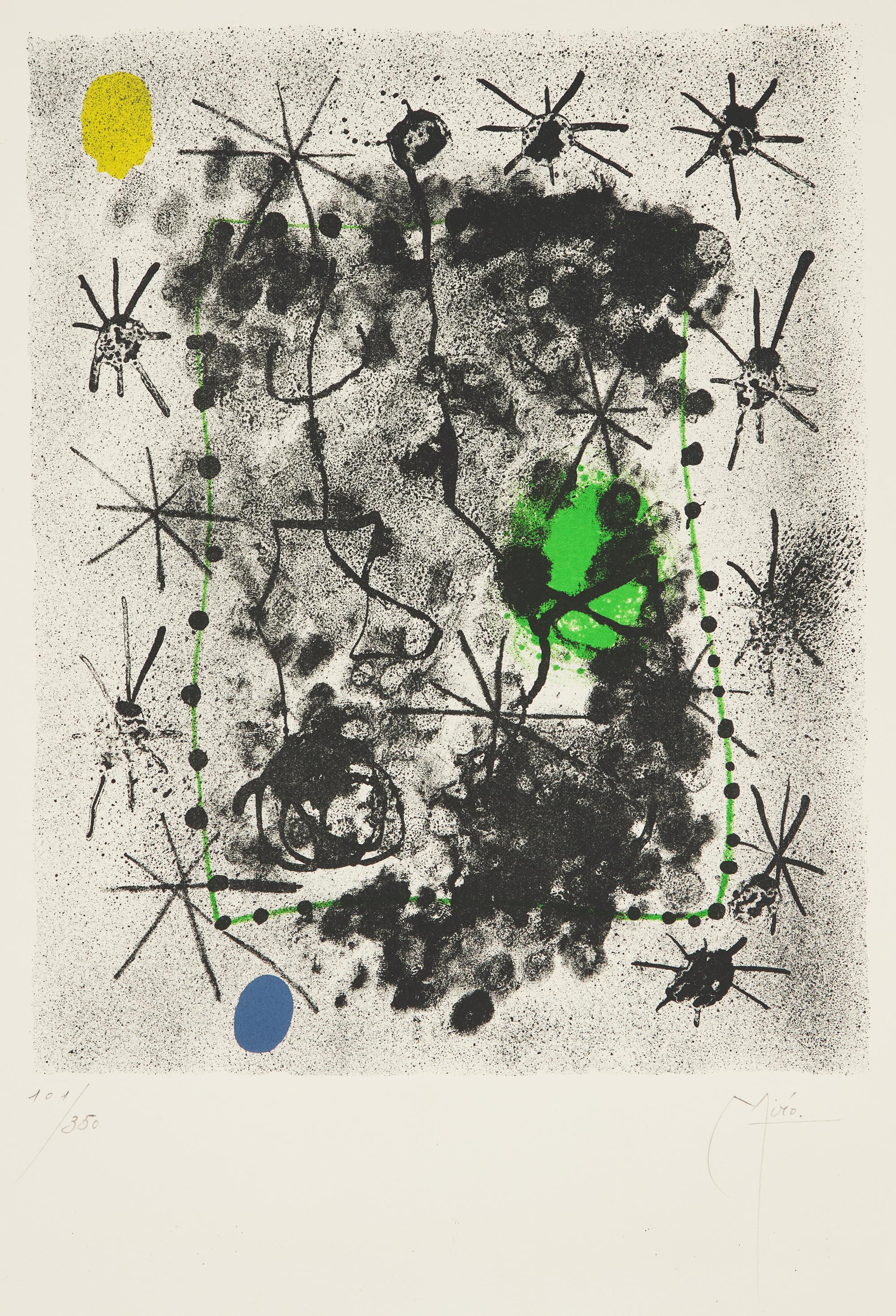 Joan Miró (Spanish, 1893–1983) — One plate from Constellations , 1959