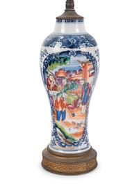 Two Chinese Export Porcelain Vases and a Porcelain Dish