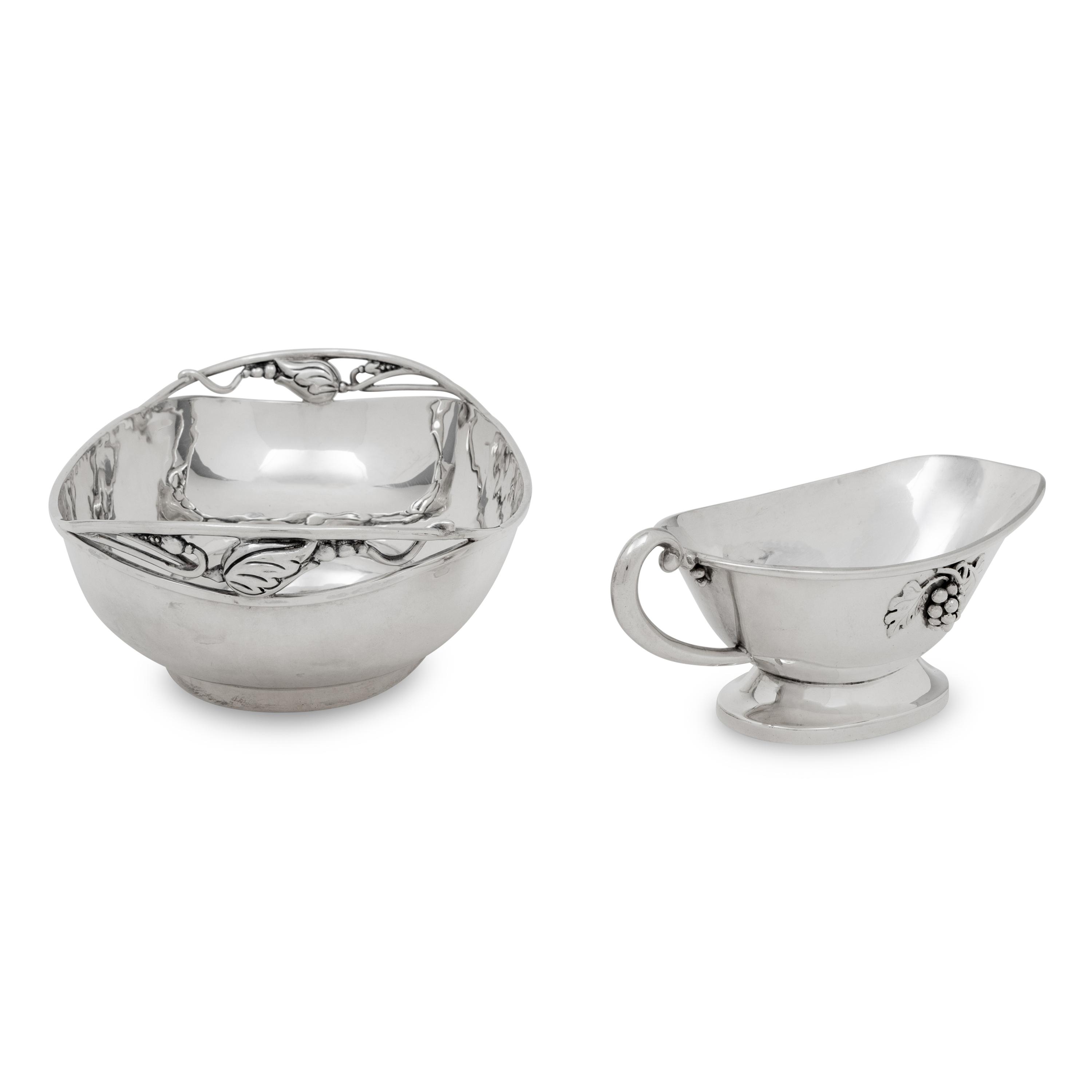Two Mexican Silver Table Articles