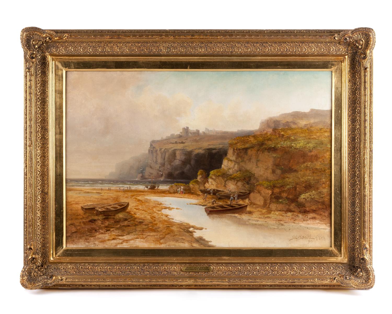 Samuel Lawson Booth, (British, 1836-1928), Boat on a Beach, 1890