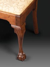 A Chippendale Shell and Heart Carved Walnut Claw-and-Ball Foot Side Chair