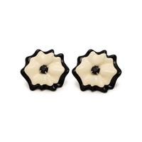Sabbadini, ‘Colorful Flowers’, Spinel, Lacquer, and White Gold Earrings
