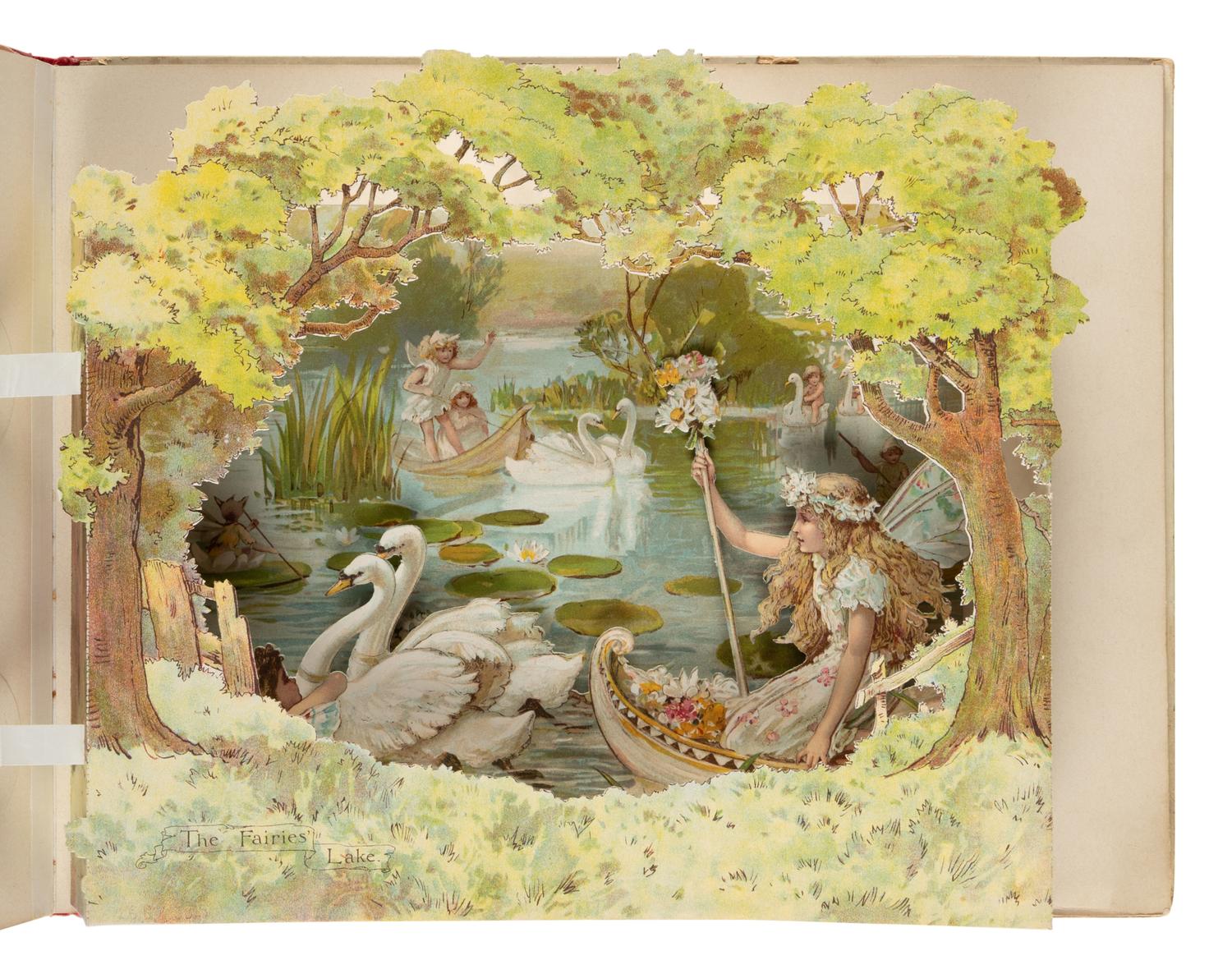 [Children's Book]. Weatherly, F.E., introduction. Peeps into Fairyland. A Panorama Picture Book of Fairy Stories . London and New York: Ernest Nister; E.P. Dutton & Co., n.d. [1896].