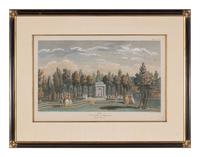 A Set of Six French Hand-Colored Engravings