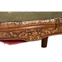 A Suite of Louis XV-Style Carved Walnut Needlework Upholstered Seating Furniture