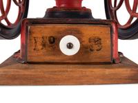 An Enterprise No. 3 Painted Cast Iron Coffee Mill
