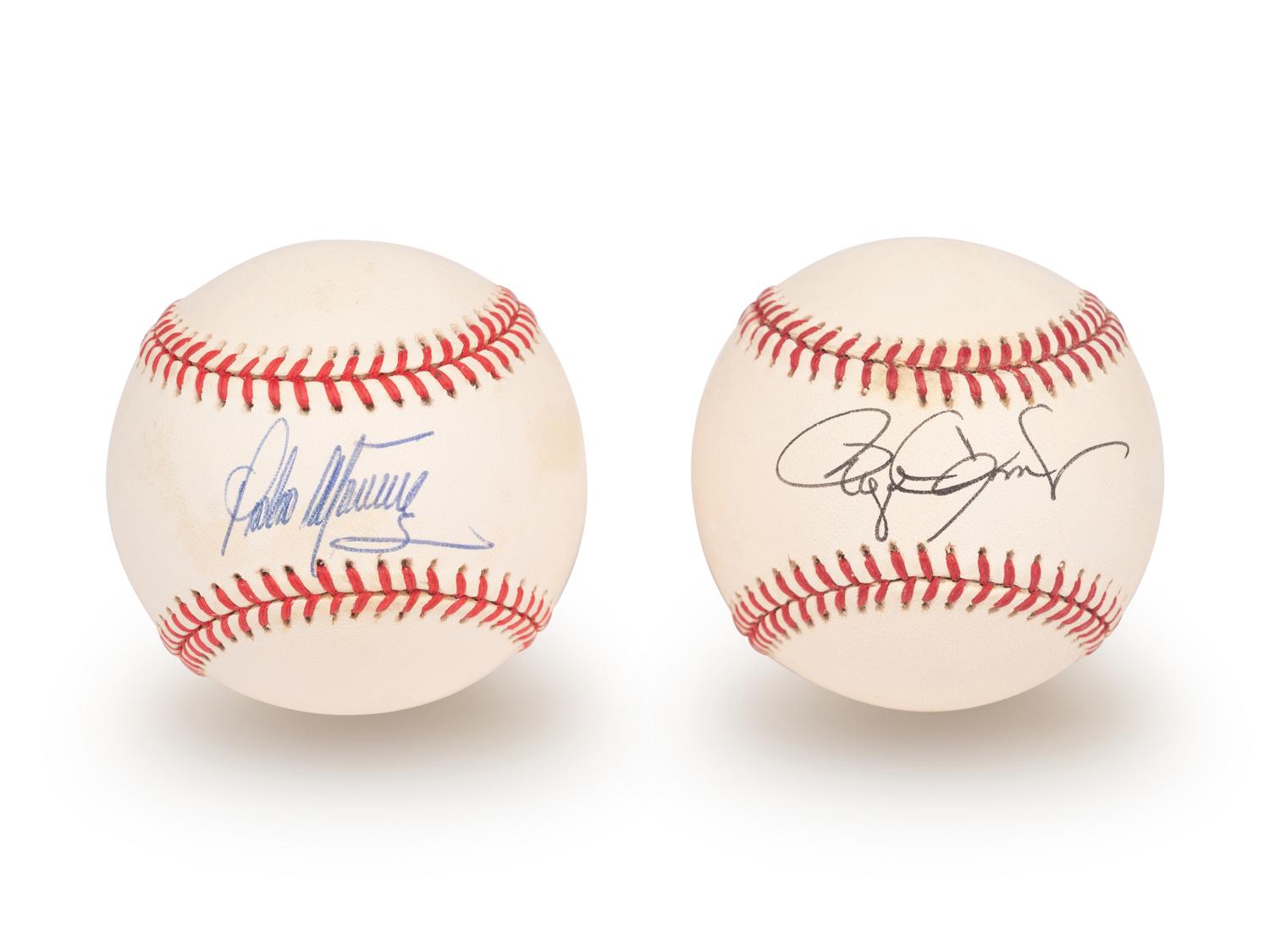A Group of Boston Red Sox Roger Clemens and Pedro Martinez Signed Autograph Baseballs (Beckett Authentication Services BAS Certified)