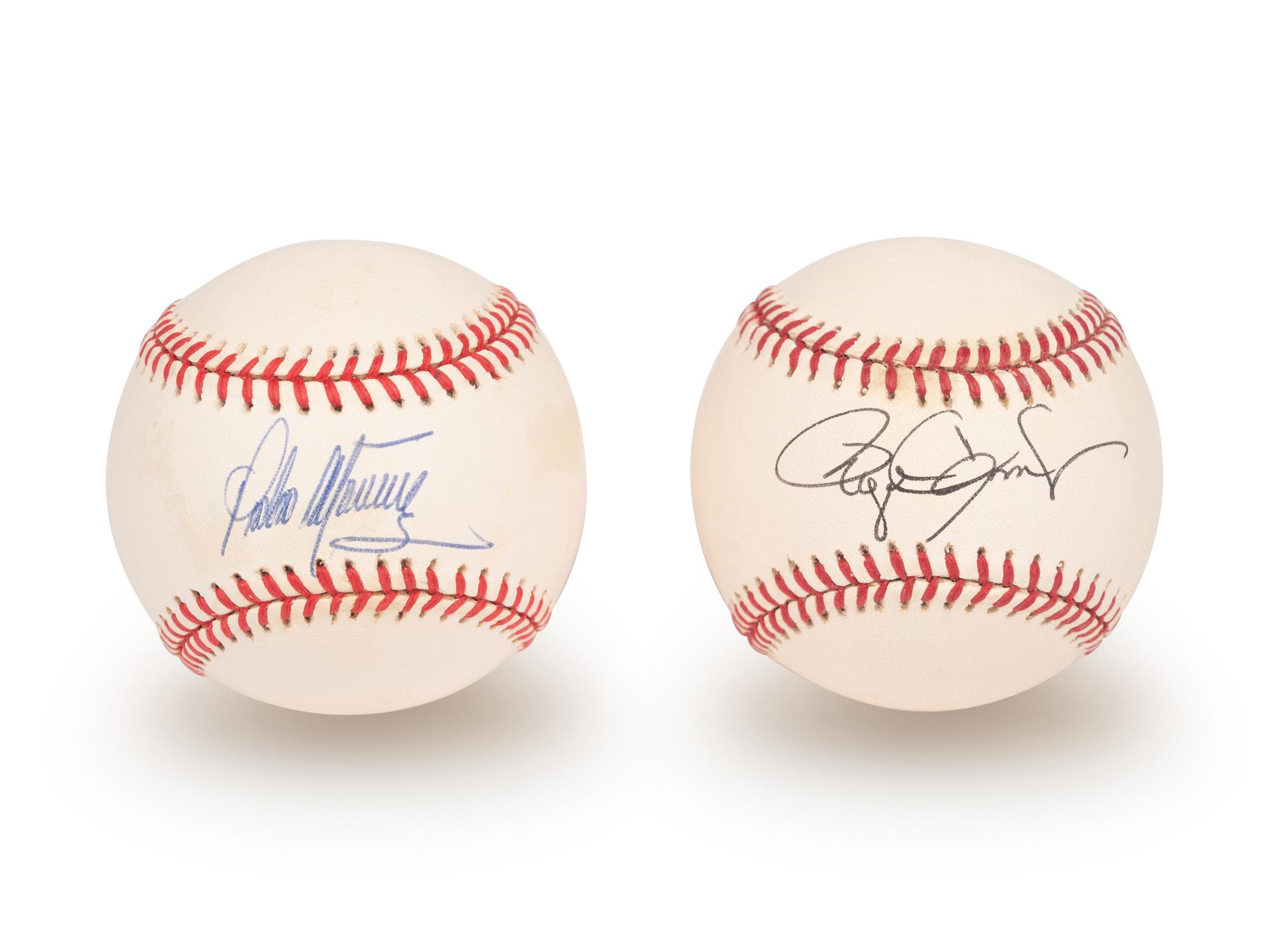 A Group of Boston Red Sox Roger Clemens and Pedro Martinez Signed Autograph Baseballs (Beckett Authentication Services BAS Certified)