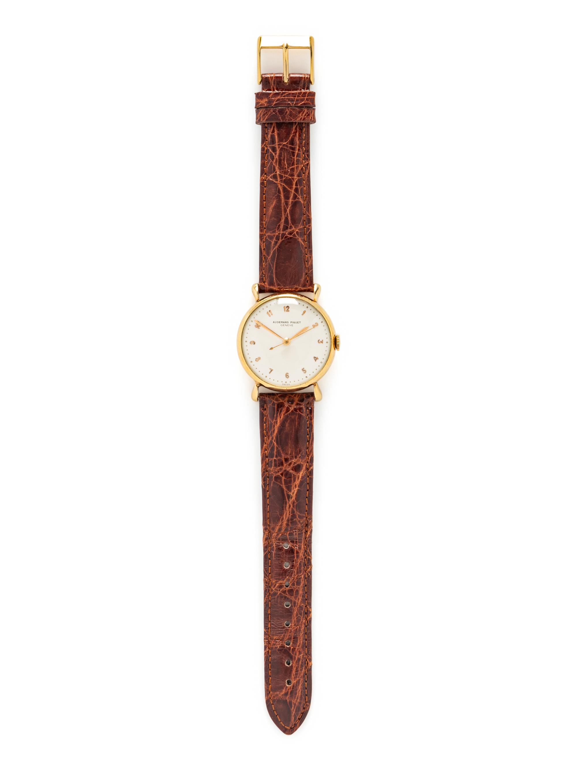 AUDEMARS PIGUET, 18K YELLOW GOLD WATCH