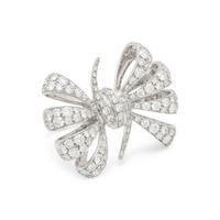 STEPHEN WEBSTER, WHITE GOLD AND DIAMOND 'FORGET ME KNOT' RING