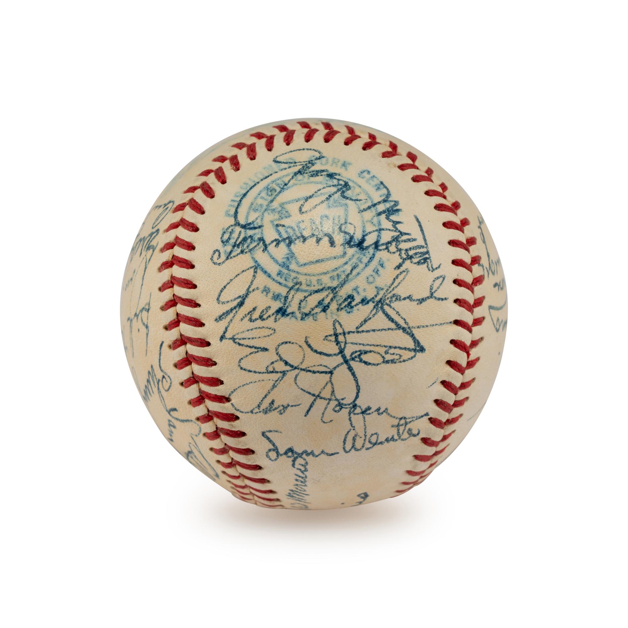 A 1951 Washington Senators Team Signed Autograph Baseball (Beckett Authentication Services)