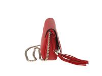 Gucci Red Leather Logo Clutch