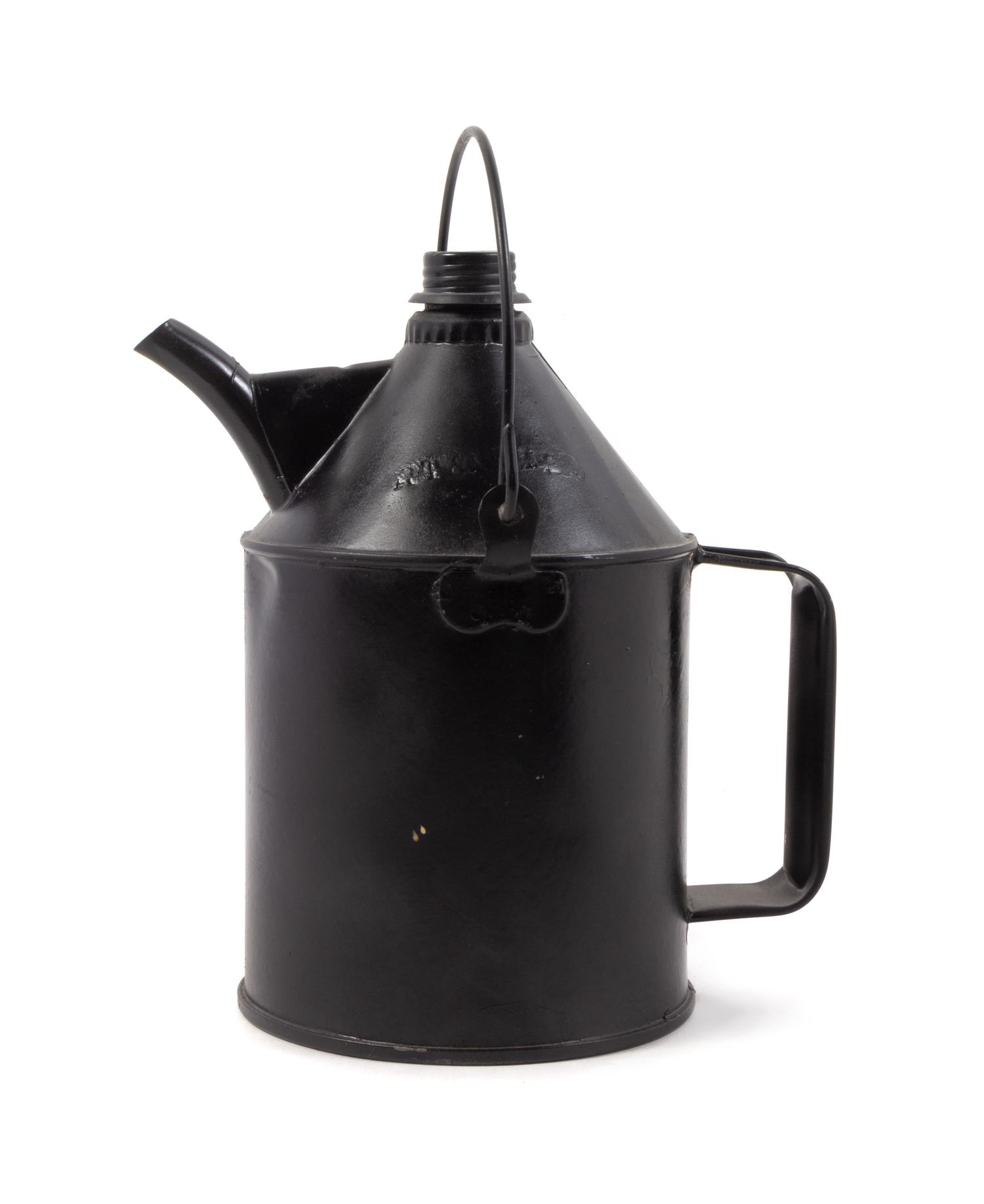 A Painted Metal Railroad Oil Can