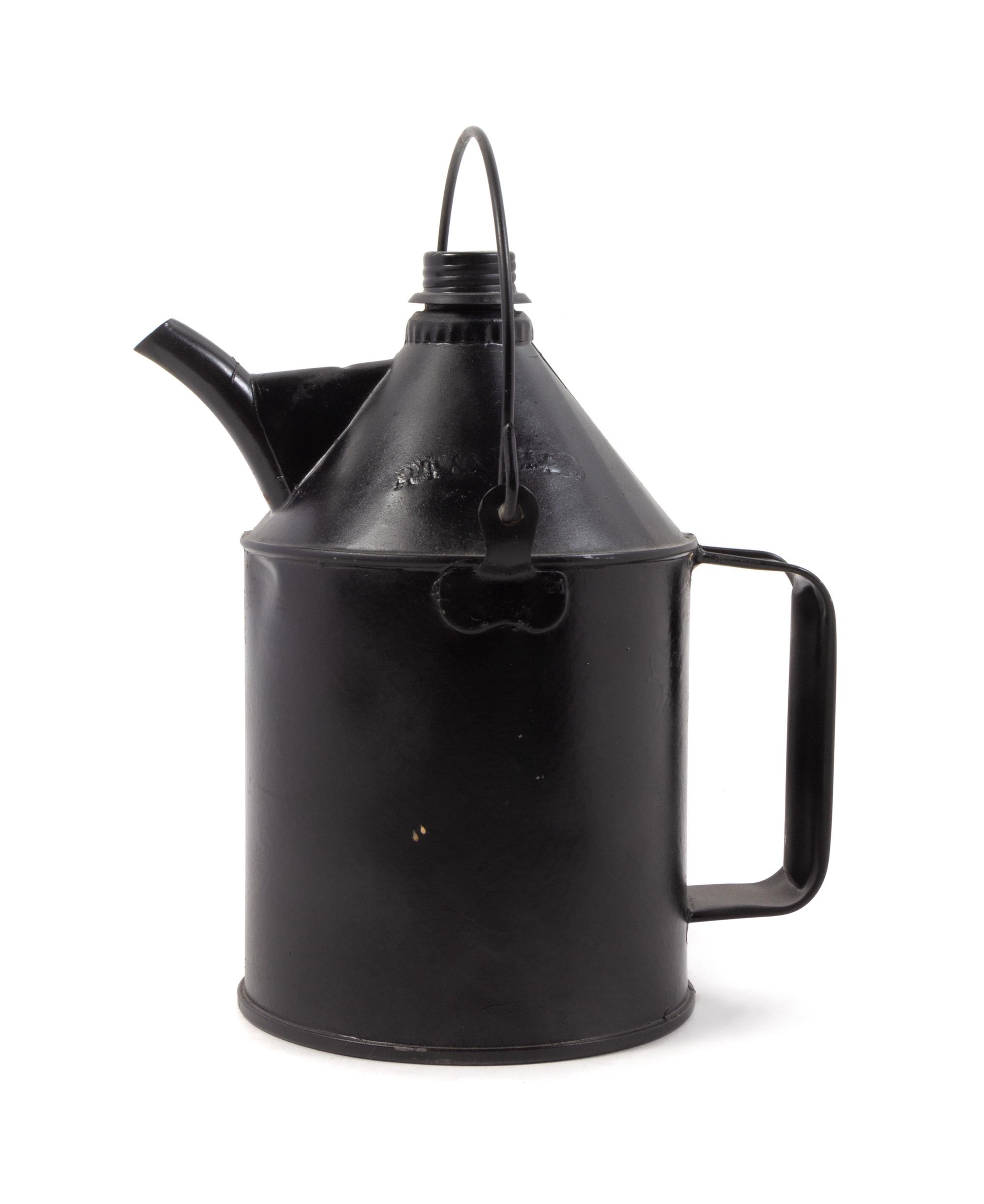 A Painted Metal Railroad Oil Can