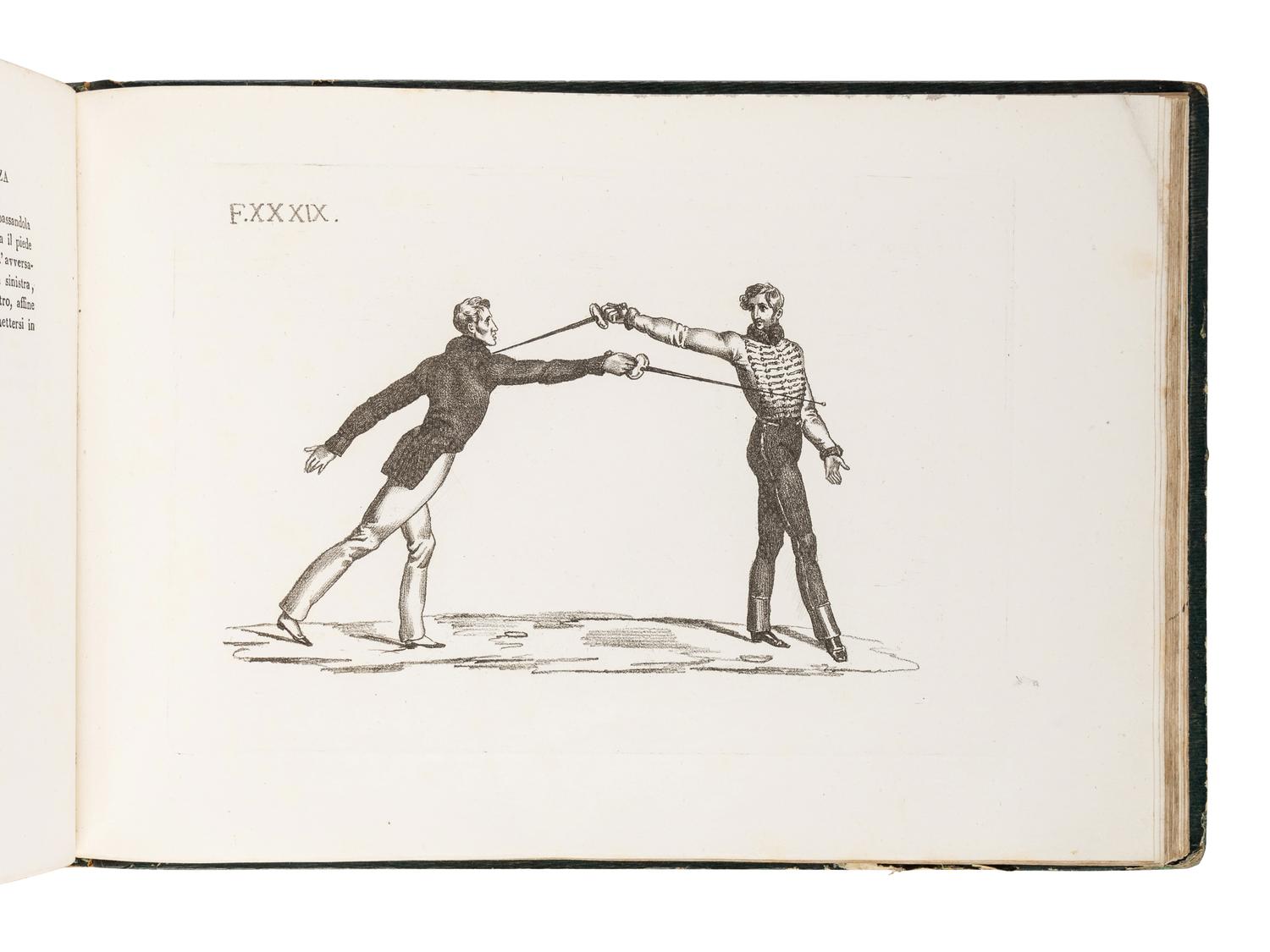 GAMBOGI, Michele, Count. Trattato Sulla Scherma Opera . Milan: Raniere Fanfani, 1837.
