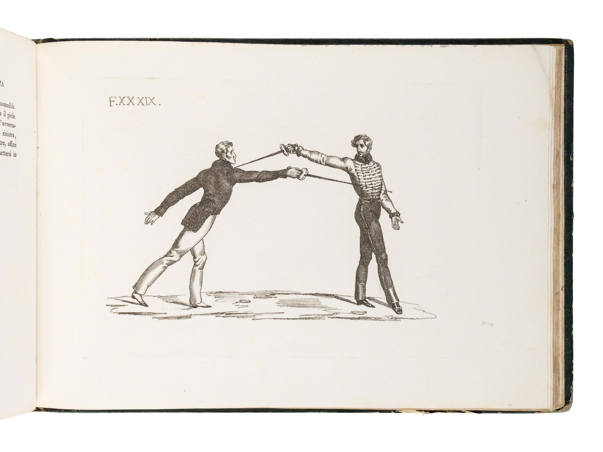 GAMBOGI, Michele, Count. Trattato Sulla Scherma Opera . Milan: Raniere Fanfani, 1837.
