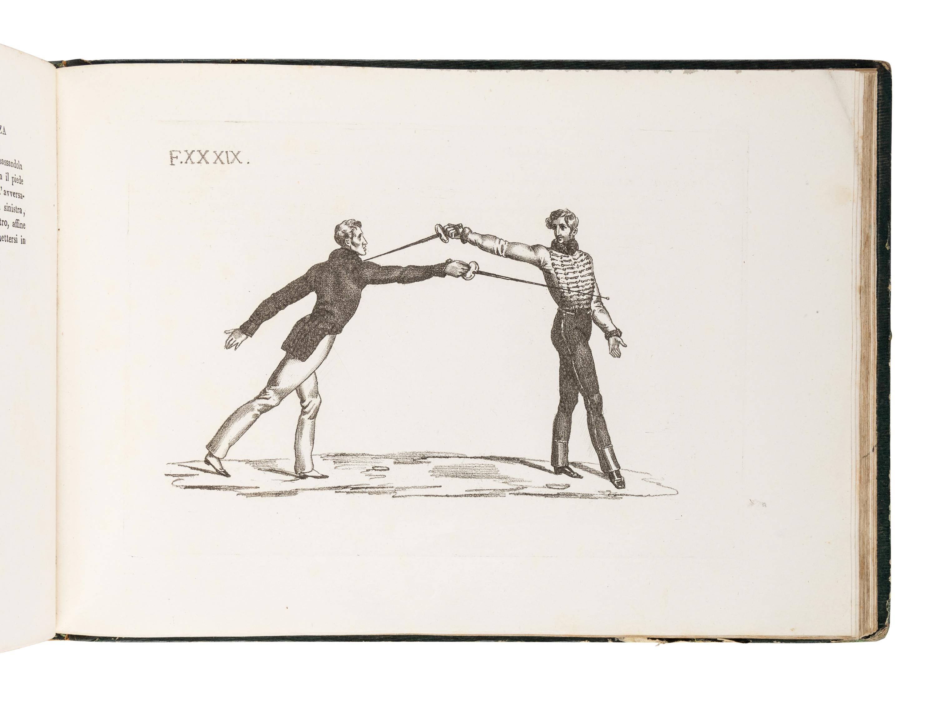 GAMBOGI, Michele, Count. Trattato Sulla Scherma Opera . Milan: Raniere Fanfani, 1837.