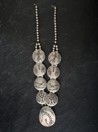 Silver Overlay Necklace and Link Concha Belt