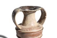 An Etruscan Painted Amphora with Animal Procession Handles