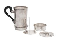 A French Silver Tea Strainer