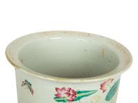 A Chinese Export Enameled Porcelain Jardiniere — 20TH CENTURY