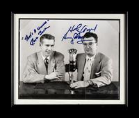A Jack Buck and Harry Caray Dual Signed Autograph Photo (Beckett Authentication Services)
