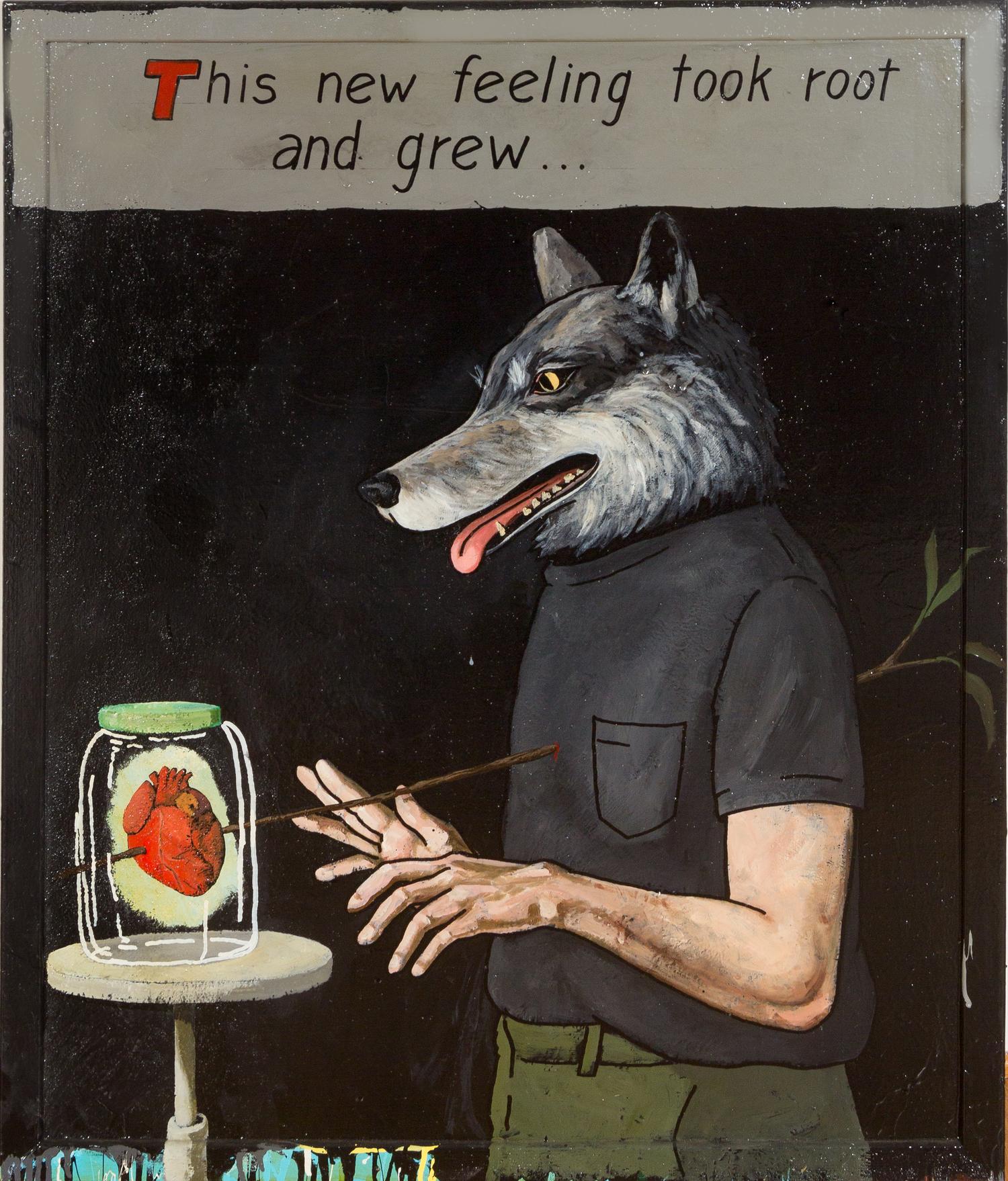 Tim Crowder, (American, b. 1956), Wolfman in Love, 2004