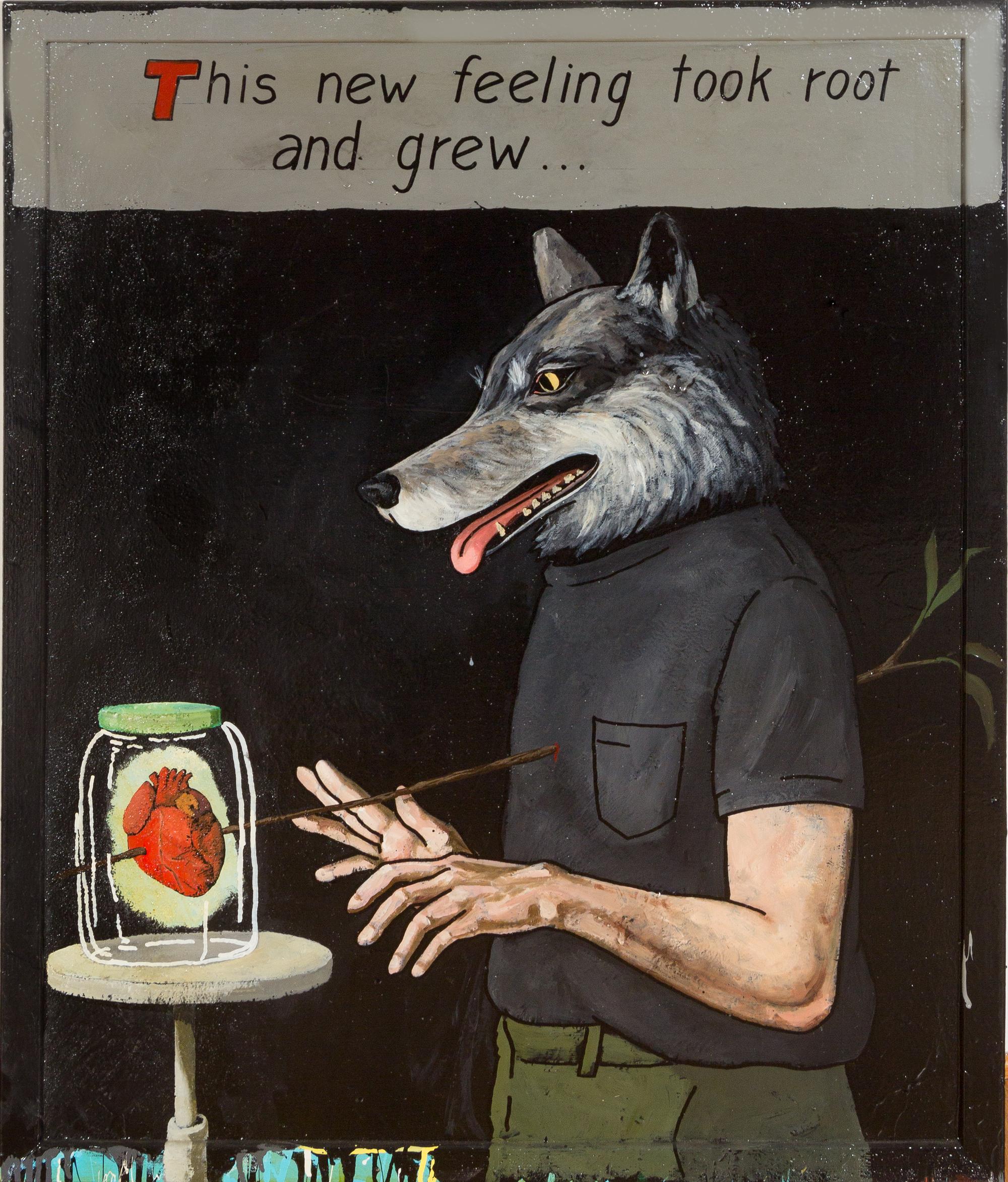 Tim Crowder, (American, b. 1956), Wolfman in Love, 2004