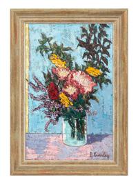 Still LIfe with Foxgloves, 1978, and Summer Flowers (two works)